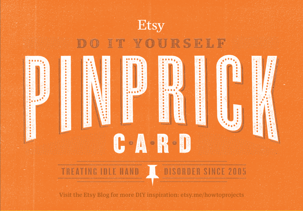 Pinprick Card